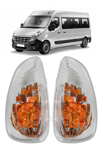 Par Pisca Retrovisor Renault Master 2013 Até 2022 Cristal