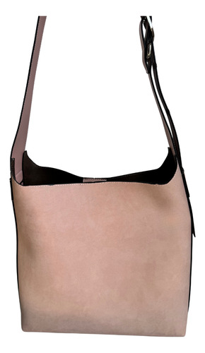 Bolsa Ysl Inspirada Le 5 A 7 Hobo Grande Bolsa + Crossbody Rosa Pálido Lisa Níquel Rosa Pálido
