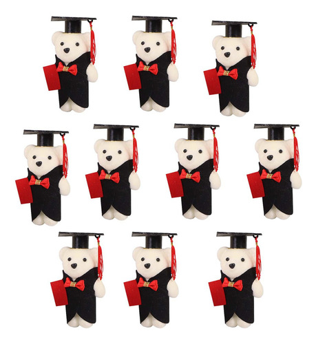 10 Uds. Oso Peluche Graduación, Decoración