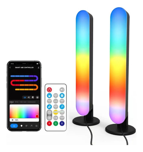 Barras De Luz Led Inteligente Con Sensor Sonido Ritmo Gamer 