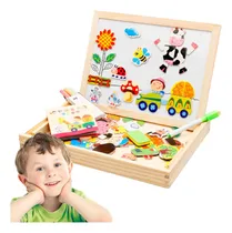 Comprar Juego De Rompecabezas De Animales De Madera Rompecabezas