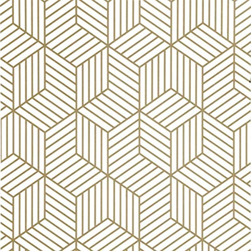 Papel Tapiz Adhesivo Geométrico Hexagonal Para Pared