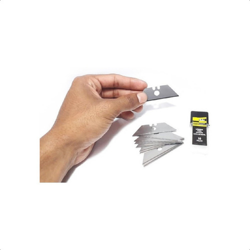 Lâminas Para Estilete Auto-retrátil Kit Com 10 Peças