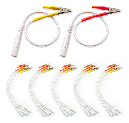 Tens - Cable De Clips De Cocodrilo Para Unidad Tens: 20 Cabl