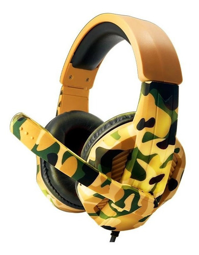 Auricular Con Micro Gamer Camuflado Celular Consola Noganet!