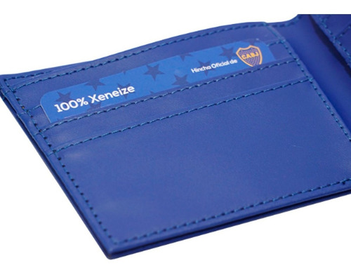 Imagen 4 de 5 de Billetera Boca Juniors Cuero Ecologico Licencia Oficial