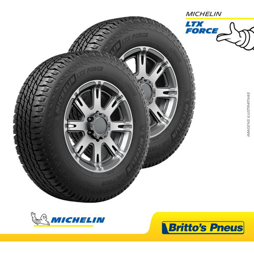 Kit 2 Pneus Aro 15 Michelin Ltx Force 205/70 R15