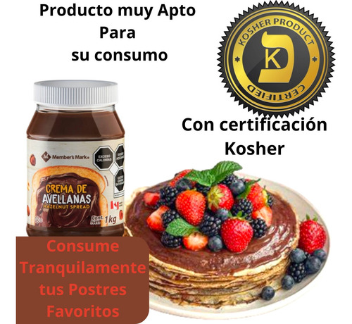 Crema De Avellanas Con Cacao Y Leche 1 K