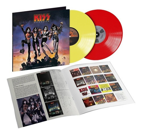 Kiss Lp Destroyer 45th Anniversary Vinil Colorido 2021 2-lps