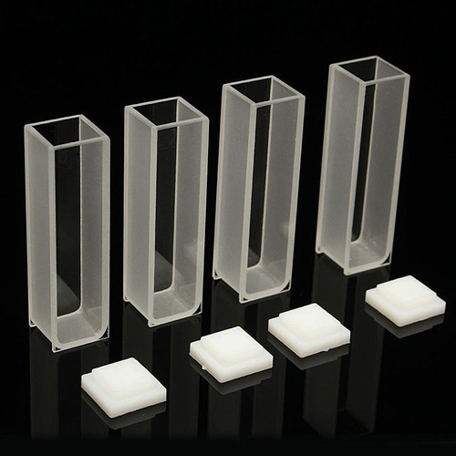 4 Celdas Visibles De Cubeta De 3,5 Ml, 10 Mm, Cuarzo/vidrio Color Fix