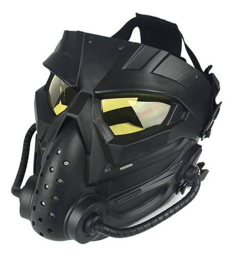 Imagen 5 de 12 de Máscaras Faciales Completas Juego De Caza Amarillo Negro