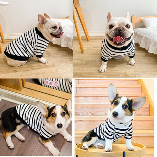 Suéter De Perros De Otoño Aniac Para Camisa De Perro A Rayas