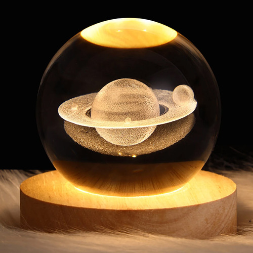 Lámpara Nocturna Creative Ball Crystal
