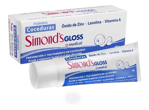 Pomada Coceduras Simonds Gloss Medical 30gr (1 Unidad)