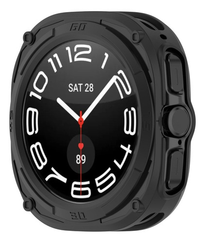 Compatible Funda De Reloj De Tpu Negra Para Samsung Galaxy