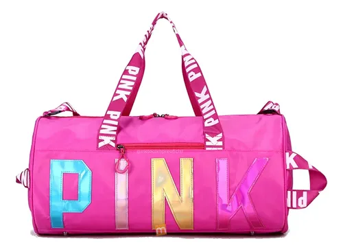 Bolso Deportivo Viaje Gimnasio Equipaje De Mano Pink Dama