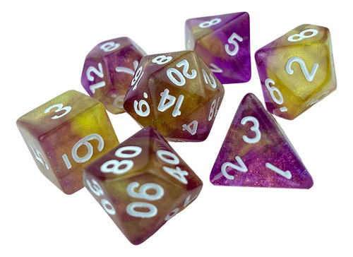 3 X 2x7x Juego De Dados Luminary Grabados Surtidos 3 Piezas