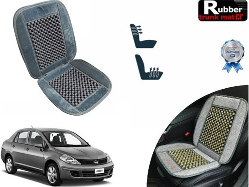 Cubre Respaldo Gris Asiento Bolitas Nissan Tiida 2015