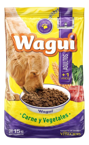 Wagui Perro Adulto X 15kg Sabor Carne