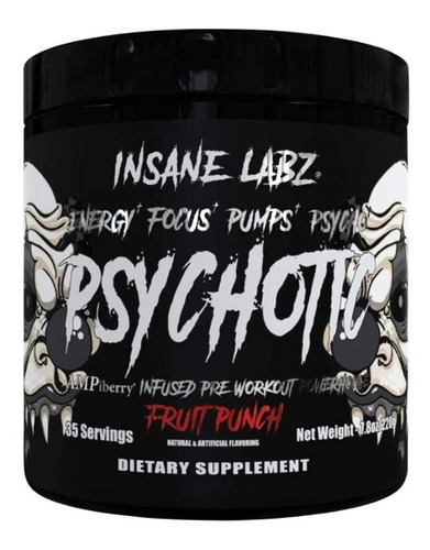 Psychotic -insane Labz 35 Serv. Pre Entreno + Envio