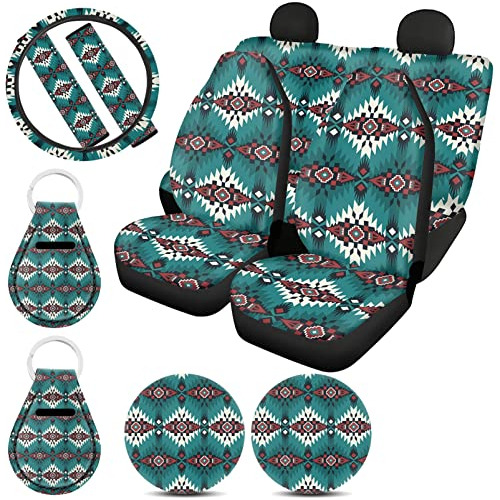 Funda De Asiento Azteca Coche - Juego De Accesorios Muj...