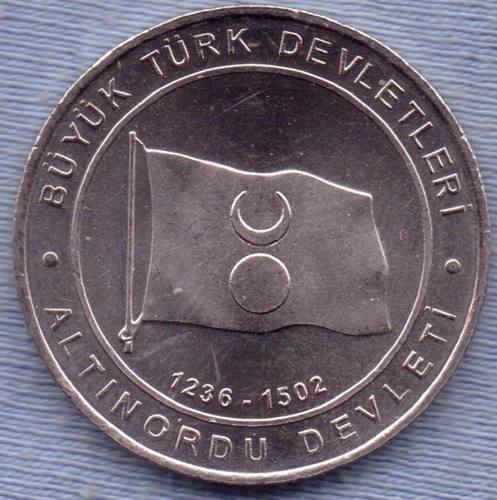 Imagen 1 de 2 de Turquia 1 Kurus 2015 * Estado Horda De Oro (1236-1502) *