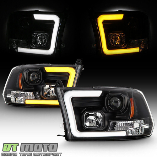 Par Faros Negro Led Drl Dodge Ram 3500 St 2009 6.7l