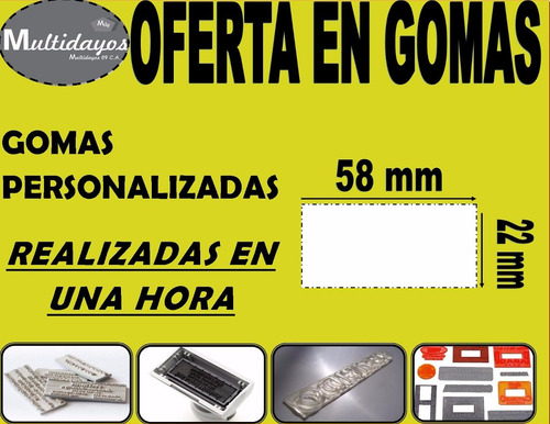 Gomas Personalizadas Para Sellos (oferta)grande