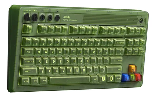 Teclado 8bitdo Retro 87 Mecánico Rgb Bluetooth Windows