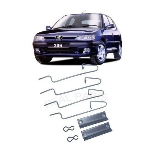 Kit Trava Pastilha Traseira Peugeot 206 207 306 Xsara