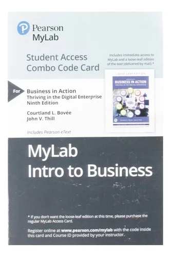 comprar Libro: Business In Action -- Mylab Intro To Business With Pe