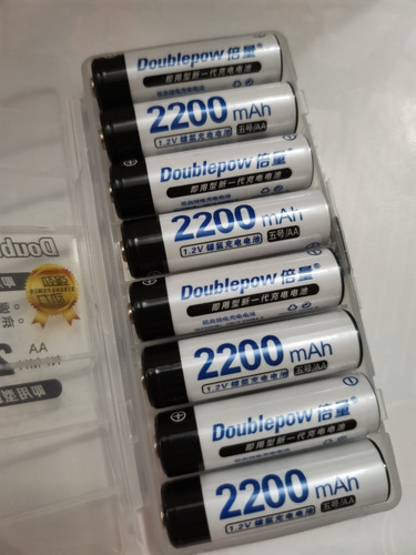 Pila Recargable Aa-doublepow 1. 2v 2200mah 2 Pilas