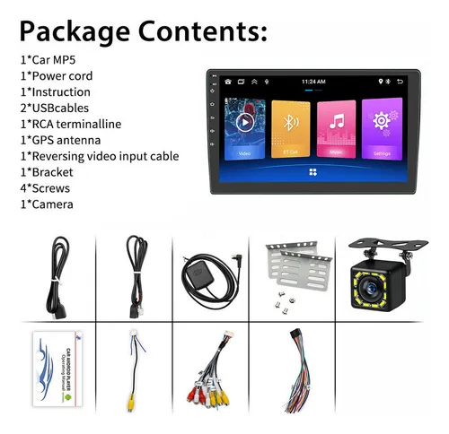 Estéreo De Coche Android 2+32g, 7 Pulgadas, Wifi, Gps, Carpl