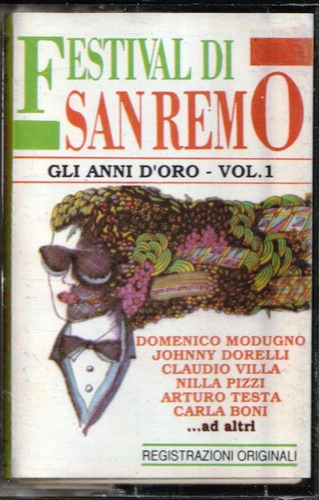 Festival De San Remo - Varios (1989) Cassette Ex