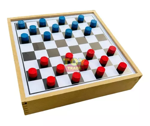 Jogo tabuleiro Toy Trade 5 em 1 dama xadrez ludo jogo da velha trilha
