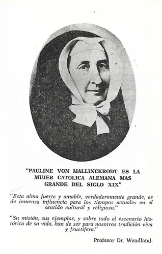 Religion - Paulina Von Mallinckrodt - Sor Agnes Schmittdiel (Usado)