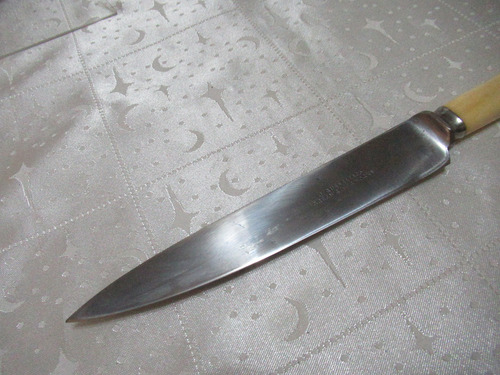 Antiguo Cuchillo J Russell &co Green River Works Vaina 15720 Marfil (Usado)