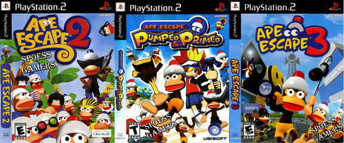 Ape Escape 2, 3, Pumped (3 Dvds) Patch Edt De Ps2