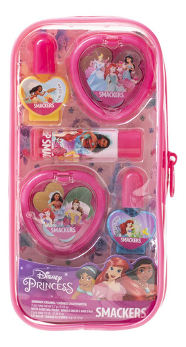 Set De Maquillaje Lip Smacker Disney Princess Con Bolsa Para