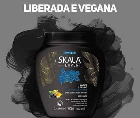 Skala Máscara Lama Negra. 1 Kg. Luberada Y Vegana