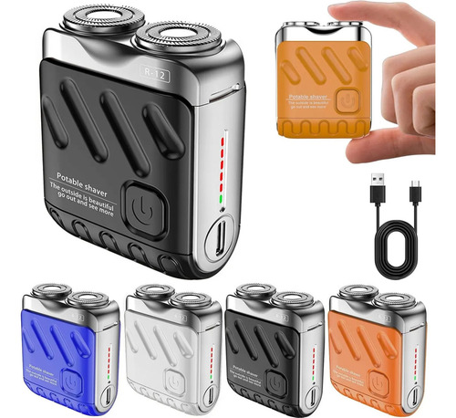 - Afeitadora Eléctrica Portátil Rotativa De Doble