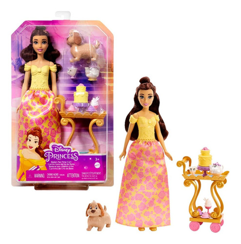 Muñeca Disney Princesa Carriro Hora Del Té De Bella