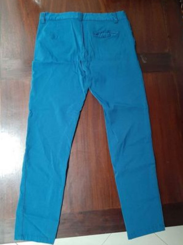 Pantalón De Vestir Azul Marca Aishop