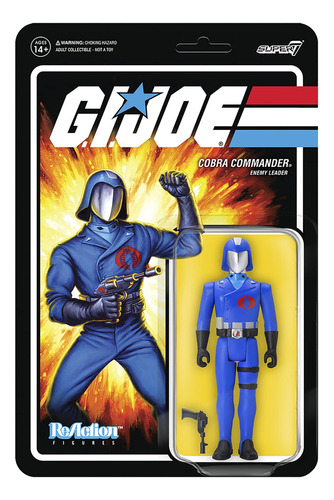 Super7 G.i. Joe Cobra Commander 3.75 En Figura De Reacción