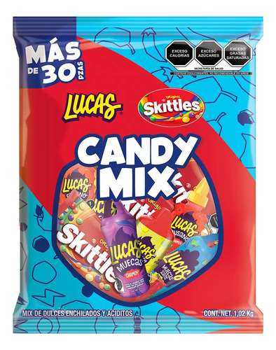 Mars Surtido De Dulces Enchilados Y Aciditos 1.02 Kg