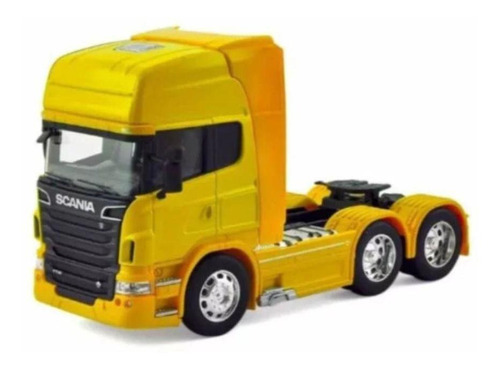 Scania R730 V8 Trucado Welly 1:32 Amarelo