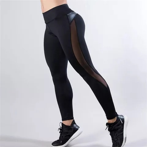 Imagen 2 de 2 de Leggings De Cintura Alta Para Mujeres Fitness