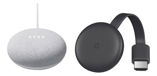 Convertidor A Smarttv Chromecast 3 + Google Nest Mini Chalk