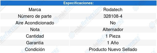 Banda Accesorios Toledo 1.8l L4 06 A 06 Rodatech 5644840