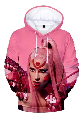 Lady Gaga 3d Estampada Sudadera Con Capucha Neutral